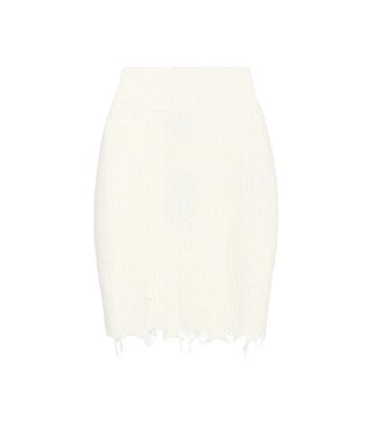 Yeezy Distressed Wool-blend Skirt (season 3)