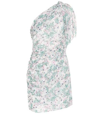 Isabel Marant One-shoulder Silk Dress