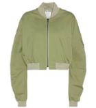 Rosie Assoulin Cropped Bomber Cotton Jacket