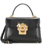 Dolce & Gabbana Lucia Embossed Leather Crossbody Bag