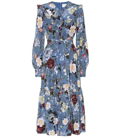 Altuzarra Georgeanna Floral Silk Midi Dress
