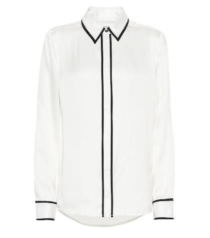 Tod's Genevia Silk-blend Satin Shirt