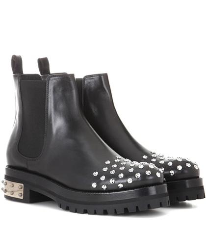 Alexander Mcqueen Studded Leather Chelsea Boots