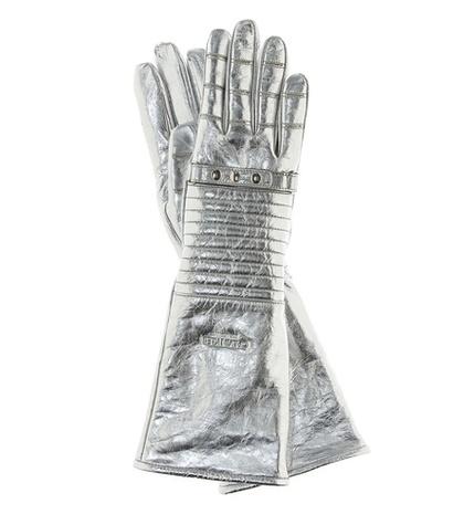 Calvin Klein 205w39nyc Metallic Leather Gloves