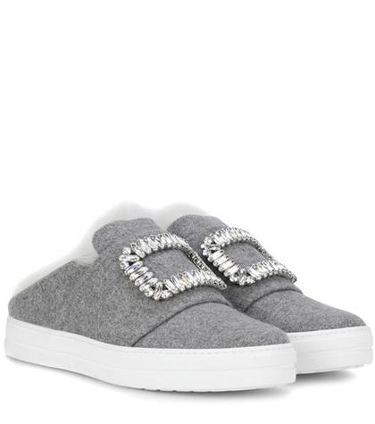 Roger Vivier Sneaky Viv' Fur-lined Sneakers