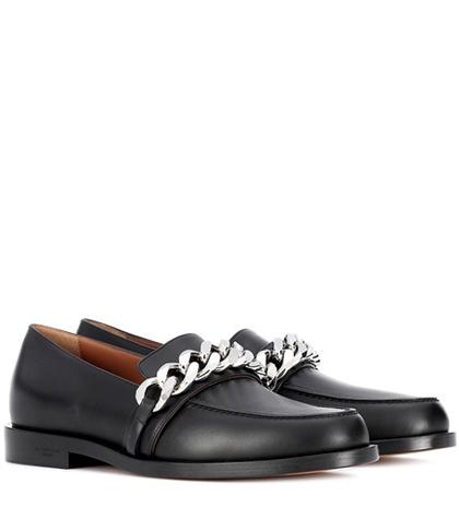 Mansur Gavriel Chain Leather Slippers