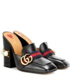 Gucci Leather Loafer Mules
