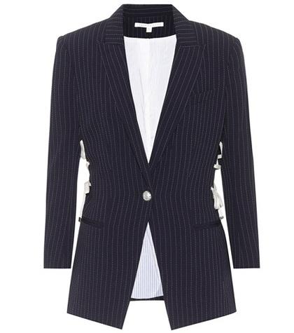 Veronica Beard Taylor Lace Up Dickey Jacket