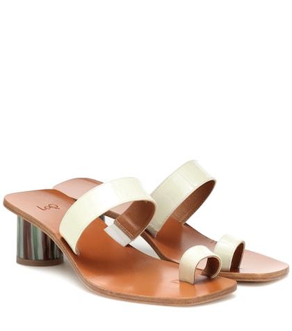 Loewe Tere Patent Leather Sandals