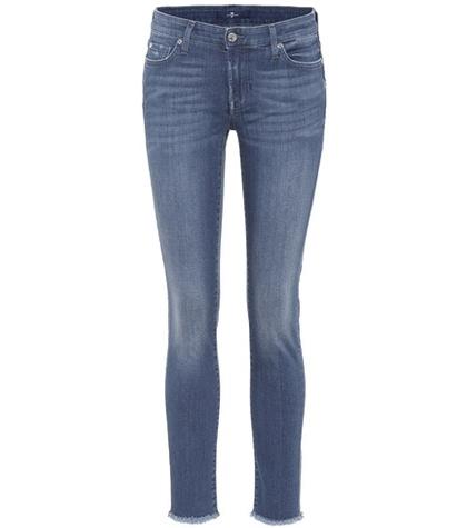 7 For All Mankind Pyper Cropped Mid-rise Skinny Jeans