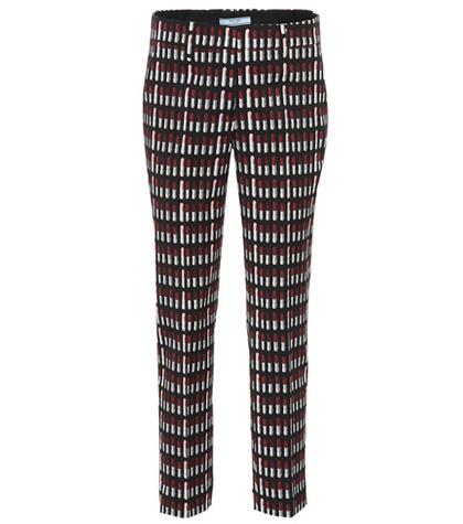 Prada Lipstick Wool-blend Trousers