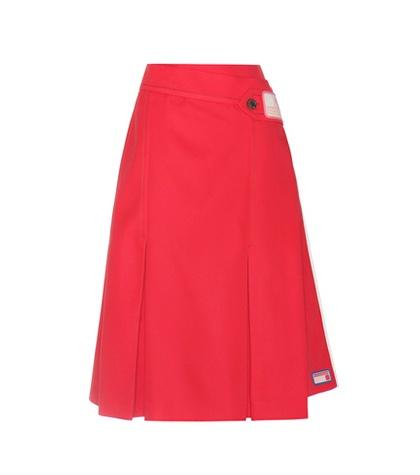 Valentino A-line Wrap Skirt