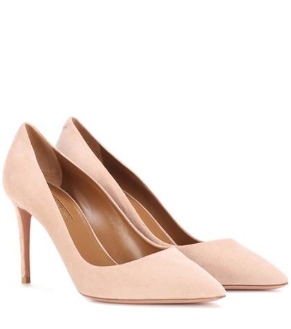 Aquazzura Simply Irresistible 85 Suede Pumps