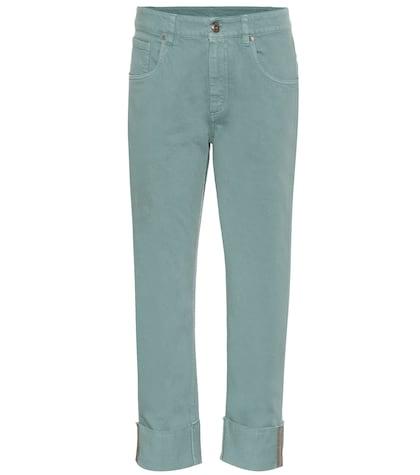 Brunello Cucinelli High-rise Cropped Jeans