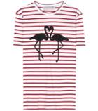 Tre Ccile Flamingo Striped Cotton T-shirt