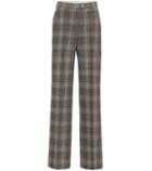 Acne Studios Checked Wool And Cotton Pants