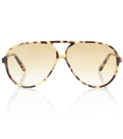 Oscar De La Renta Aviator Sunglasses