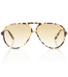 Oscar De La Renta Aviator Sunglasses
