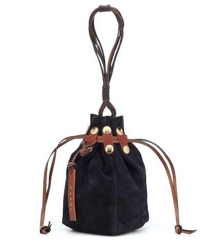 Marni Bindle Suede Clutch