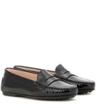 Tod's City Gommini Patent Leather Loafers