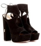 Gianvito Rossi Sexy Thing Plateau Suede Sandals
