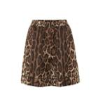 Dolce & Gabbana Leopard Silk Twill Shorts