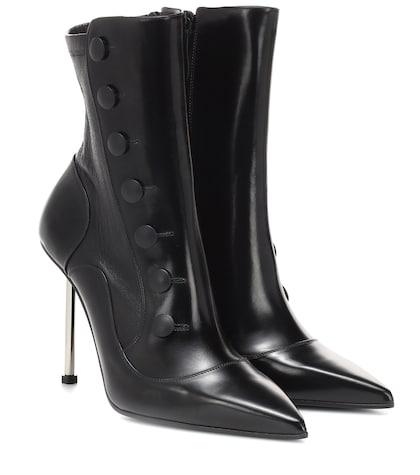 The Row Victorian Leather Ankle Boots