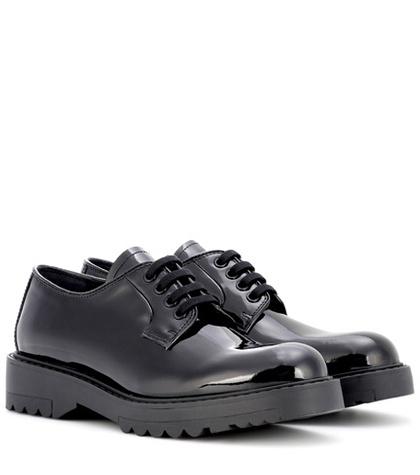 Prada Prada Derby Patent Leather Shoes