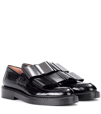 Marni Glossed-leather Loafers