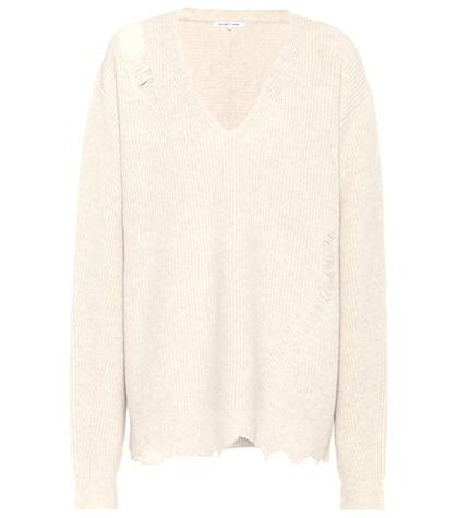 Moncler Grenoble Shredded Wool And Cashmere Sweater
