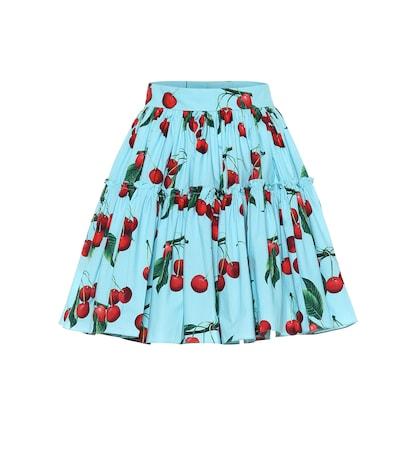 Dolce & Gabbana Exclusive To Mytheresa – Cherry Printed Cotton Miniskirt