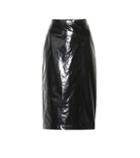 N21 Lacquered Cotton Pencil Skirt