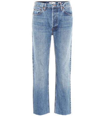 Re/done High-waisted Cropped Jeans