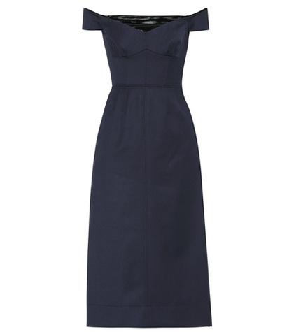 Chlo Wool Off-the-shoulder Dress