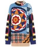 Burberry Intarsia Wool And Cashmere Sweater