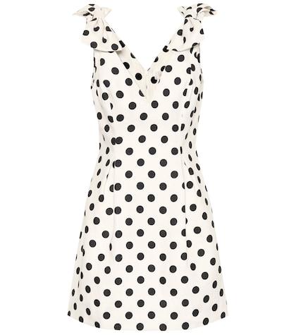 Zimmermann Corsage Dotted Linen Dress