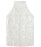 Diane Von Furstenberg Laygin Embellished Silk-georgette Top