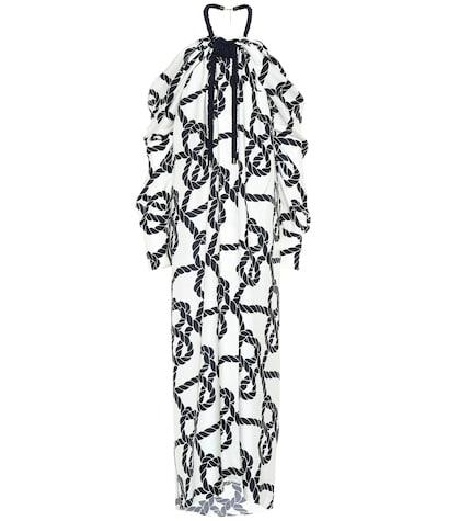 Monse Printed Silk Twill Gown