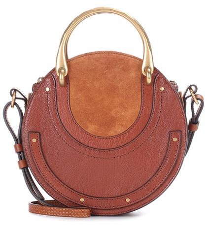 Acne Studios Pixie Small Leather And Suede Shoulder Bag