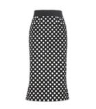 Dolce & Gabbana Polka-dot Stretch Cotton-twill Skirt
