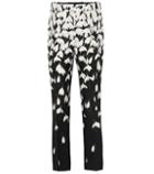 Valentino Floral Wool And Silk Crêpe Pants