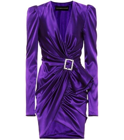 David Koma Stretch Silk-satin Dress