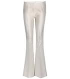 Roger Vivier Mello Cotton And Silk-blend Trousers
