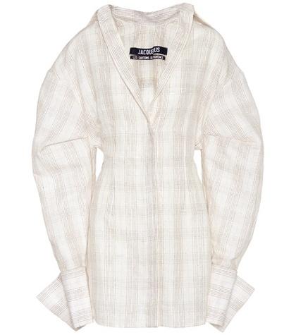 Jacquemus La Robe Marin Silk And Linen Dress