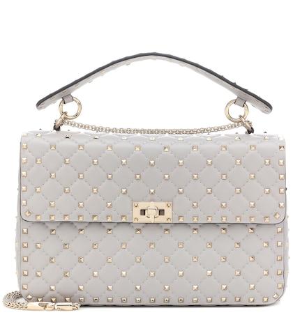 Chlo Valentino Garavani Rockstud Spike Leather Shoulder Bag