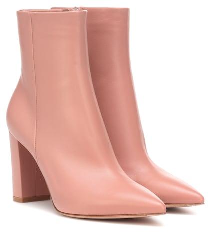 Gucci Piper 85 Leather Ankle Boots