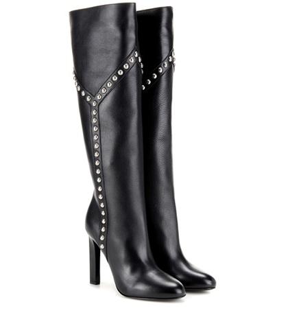 Fendi Grace 105 Embellished Leather Boots