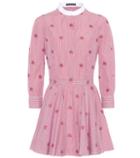 Alexander Mcqueen Rosette Striped Cotton Tunic