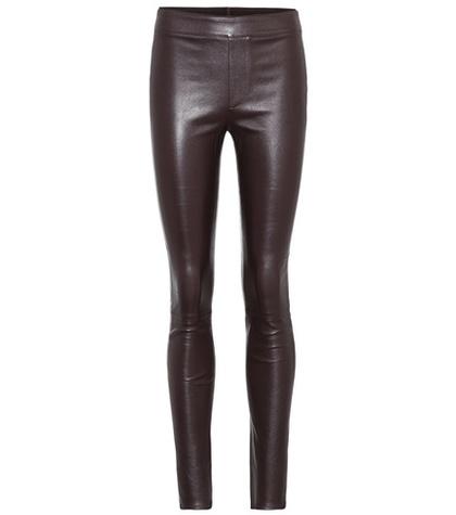 Moncler Grenoble Leather Leggings