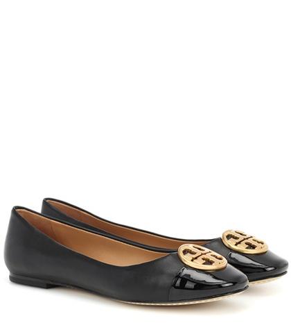 Tory Burch Chelsea Leather Ballerinas
